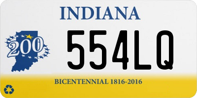 IN license plate 554LQ