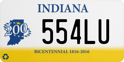 IN license plate 554LU