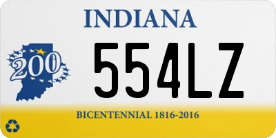 IN license plate 554LZ