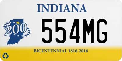 IN license plate 554MG