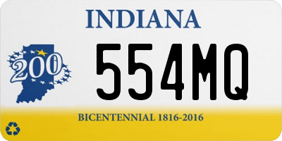 IN license plate 554MQ