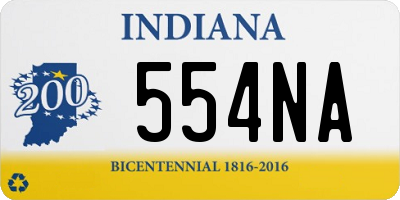 IN license plate 554NA