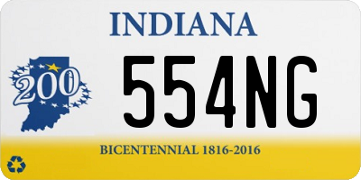 IN license plate 554NG