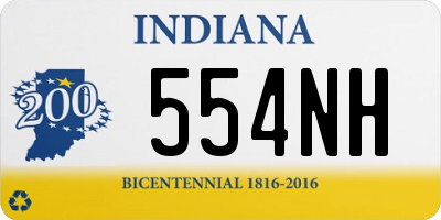 IN license plate 554NH