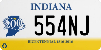 IN license plate 554NJ