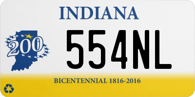 IN license plate 554NL