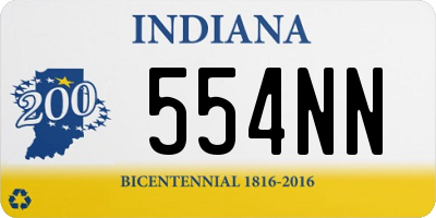 IN license plate 554NN