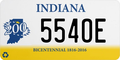 IN license plate 554OE