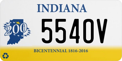 IN license plate 554OV