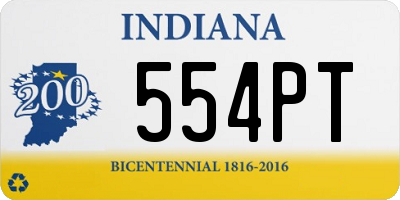 IN license plate 554PT