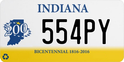 IN license plate 554PY