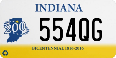 IN license plate 554QG