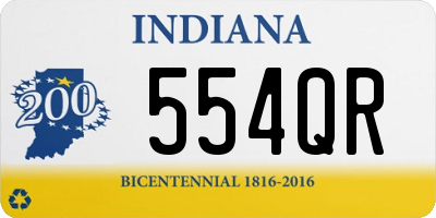 IN license plate 554QR