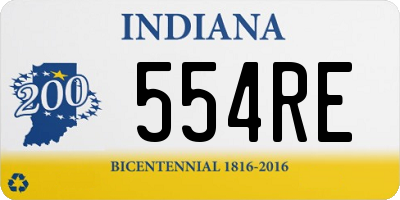 IN license plate 554RE