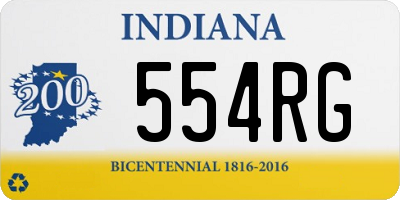 IN license plate 554RG