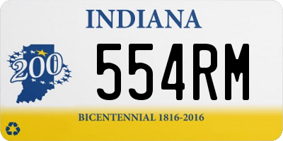 IN license plate 554RM