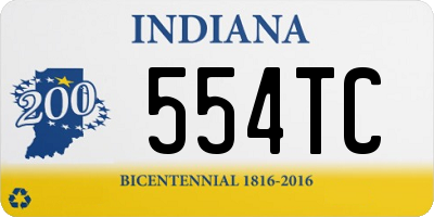 IN license plate 554TC