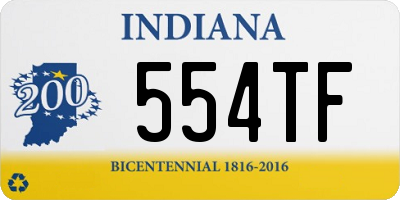 IN license plate 554TF