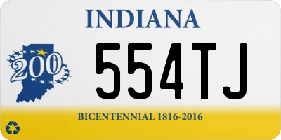 IN license plate 554TJ