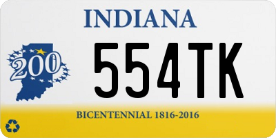 IN license plate 554TK