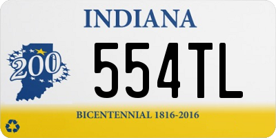 IN license plate 554TL