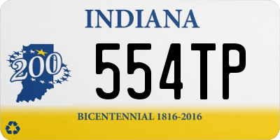 IN license plate 554TP