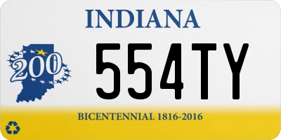 IN license plate 554TY