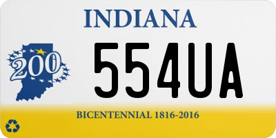 IN license plate 554UA