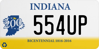 IN license plate 554UP