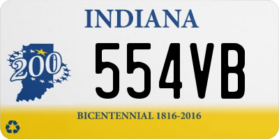 IN license plate 554VB