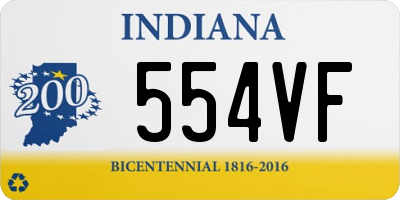 IN license plate 554VF