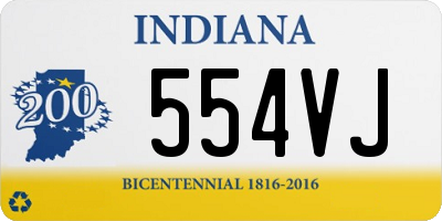 IN license plate 554VJ