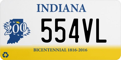 IN license plate 554VL