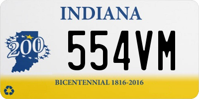 IN license plate 554VM