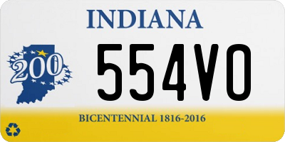 IN license plate 554VO