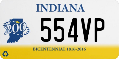 IN license plate 554VP