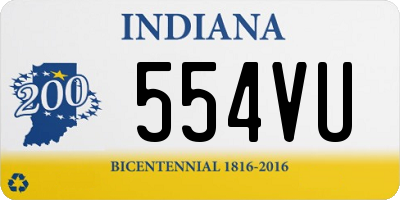 IN license plate 554VU