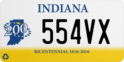 IN license plate 554VX