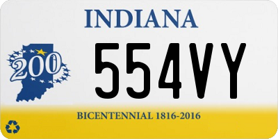 IN license plate 554VY