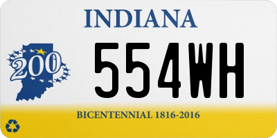 IN license plate 554WH