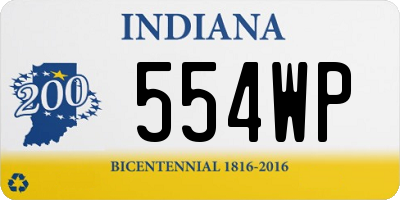 IN license plate 554WP