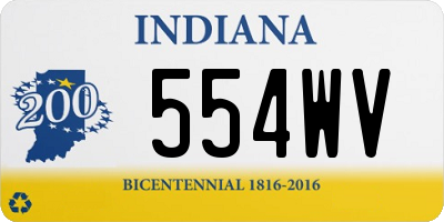 IN license plate 554WV