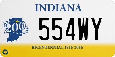 IN license plate 554WY