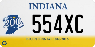 IN license plate 554XC