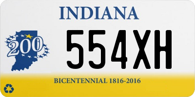 IN license plate 554XH