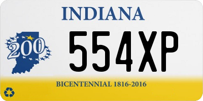 IN license plate 554XP