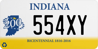 IN license plate 554XY