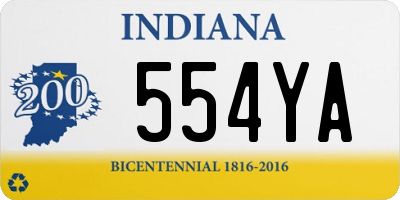 IN license plate 554YA