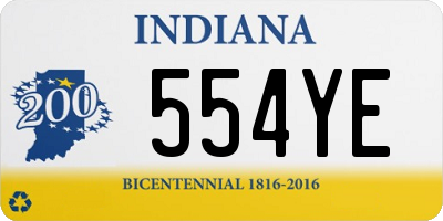 IN license plate 554YE