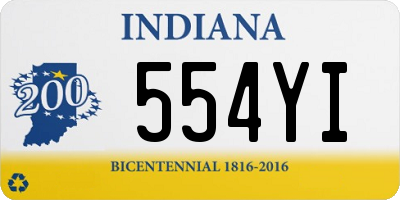 IN license plate 554YI